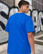 Regal Blue  Solid T-Shirt - Image 2