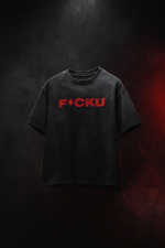 F*ck You  Acidwash Oversized TEE - Image 2