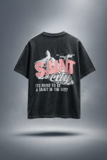Saint City Acidwash Oversized TEE