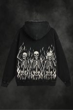 Sinner Club Acid wash Oversized Hoodie - Image 2
