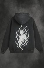 Solo Levelling Acid wash Oversized Hoodie - Image 2