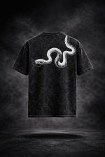Snake & Warrior Acid Wash Oversized Tee